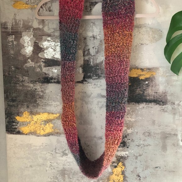 VTG Free People Hand Knit Infinity Scarf - Picture 2 of 10